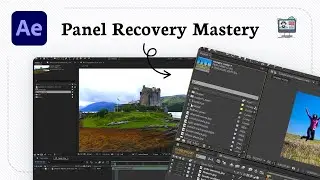 How to reset and restore missing panels and workspaces in After Effects