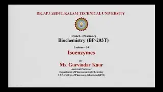 Biochemistry | Isoenzymes | AKTU Digital Education