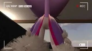 Cameraman Spying Blaze The Cat Bending Over On The Couch While Farting