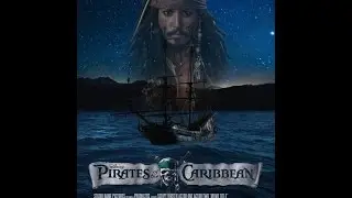 Pirates of the Caribbean movie poster in photoshop cc 2014