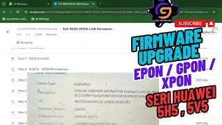 Firmware Upgrade GPON / EPON / XPON ONT Huawei 5H5 5V5 IJO + BIRU