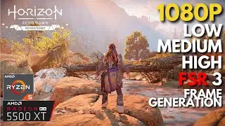 Horizon Zero Dawn Remastered - RX 5500 XT + Ryzen 5 5600 | All Settings + FSR 3 & FG Tested