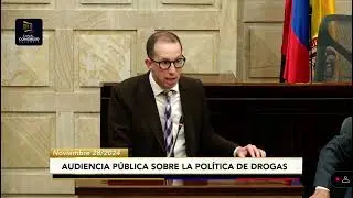 Audiencia Pública sobre la Política Nacional de Drogas | Michael Weintraub, Director CESED