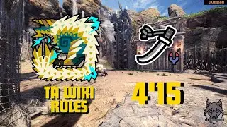 MHW.IB: ZINOGRE-SPEEDRUN: LONGSWORD (4'15) l TA Wiki Rules