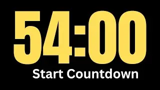 54 Minute Timer │ Countdown Timer 54 Minute │ Silent Timer