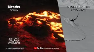 How to make a Lava Flow Simulation in Cycles or Eevee | TUTORIAL