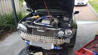 Ebay Turbo conversion on a Ba/Bf falcon N/A Barra ( The Conversion!!! It Lives!! ) pt 2