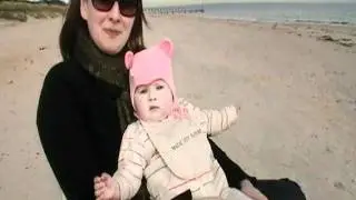 Lizka and Oxana at Chelsea beach