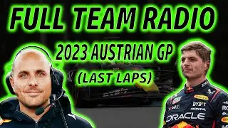 Max Verstappen Last Laps - Full Team Radio | 2023 Austrian GP