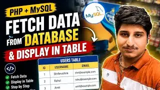 Fetch Data from MySQL Database using PHP 🔥 | Display Data in Table