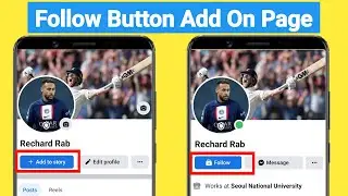 How To Add Follow Button On Facebook Page | After New Setting Update |