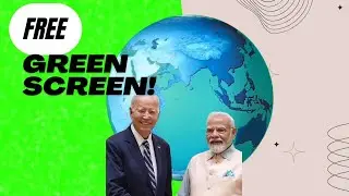 Free 3D Earth Globe on Green Screen