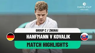 Yannick Hanfmann v Jozef Kovalik Highlights | Germany v Slovakia Davis Cup 2024 Finals Group Stage