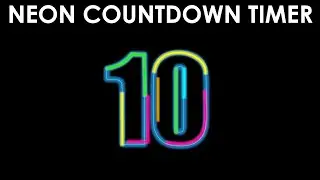 How to create a Countdown timer in PowerPoint | Neon Light Countdown timer template in PowerPoint
