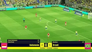 🔴 Final!!! Indonesia (2) VS Brazil (1) | FIFAe World Cup featuring eFootball™️ 2024| Final - Console