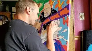 Tribute Piece painted with Posca