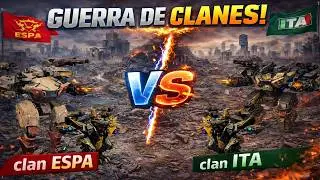 War robots. Clan ESPA vs ITA. Batalla de clanes