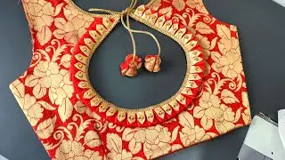 Boat Neck Blouse Design Cutting And Stitching | Model Blouse Design Stitching |