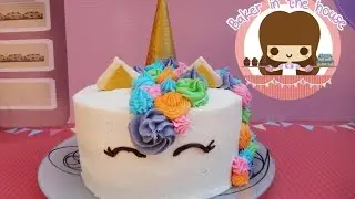 🦄PASTEL de UNICORNIO FÁCIL y SIN FONDANT ✨