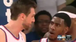 Andrea Bargnani's HARD BLOCK on John Wall   Wizards vs Knicks   December 16  2013   NBA 2013 14