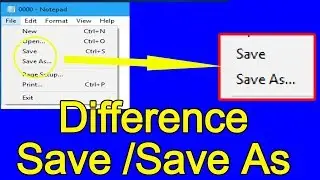 Save And Save As. What is Difference?[Hindi]