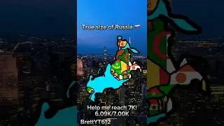 True size of Russia! #shorts #viral #fypシ #russia