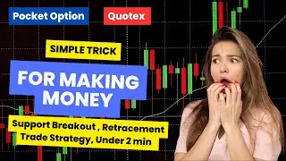How to trade Support Breakout & Retracement under 3 minute | Binary Option Trading Strategy | Hindi