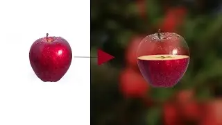 Transparent Apple Photo Manipulation in Photoshop