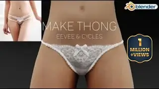 Blender: EEVEE Make woman thong/panty 