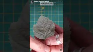 How to make a cool LEAF: sugarpaste gumpaste polymer clay , edible flowers wallis veivers