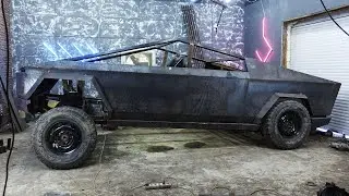 ПНЕВМОПОДВЕСКА ГОТОВА! Tesla Cybertruck своими руками. часть 4