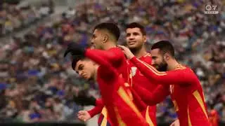 Partido Francia vs España Fifa 24 online - rata viciada francesa traga baggetes es humillada en casa