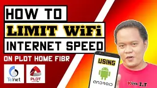 How to LIMIT INTERNET WiFi SPEED/BANDWIDTH on PLDT Home Fibr using Android phone and TelNet