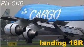Perfect landing KLM Cargo 747F
