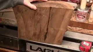 The Beauty Inside This Rugged Piece of Walnut Wood Turning