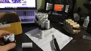 Ремонт аккумулятора шуруповерта. Замена элементов NiCd 1,2v на новые