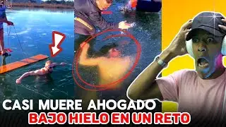 HOMBRE  CASI MUERE CONGELADO EN UN RETO 🥶