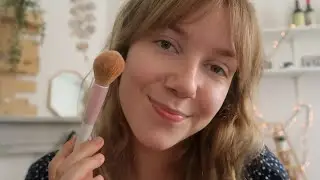 ASMR Doing Your Makeup & Close-Up Ear To Ear Whispering