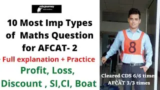 10 Most imp types of Maths Questions for AFCAT-2