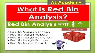 रेड बिन एनालिसिस क्या है और कैसे करे | Red Bin Analysis (RBA) @ADITYASHARMAACADEMY