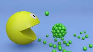 Learn Colors with PacMan Particles Colourful Animation | Learn Colors for Kids | PacMan Kids Colors