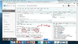 Multiple regression in Rstudio Cloud
