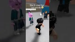 She fr used her last word 😭😂
