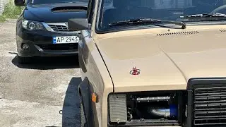 A drunk cameraman and a heavyweight in a WRX vs. a turbo VAZ