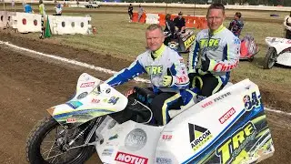 Inside a speedway sidecar