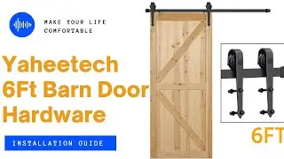 Yaheetech 6 Feet Barn Door Hardware Installation Guide 