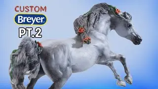 Drastic Breyer Arabian Custom Part 2: Painting A Dapple Gray