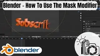 Blender - How To Use The Mask Modifier 4K
