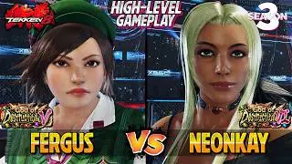 Tekken 8 Season 3 – FERGUS (Asuka) vs NEONKAY (Azucena) – High Level Gameplay
