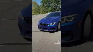 BMW M4 CS POV With Frozen Blue II Paint #bmw